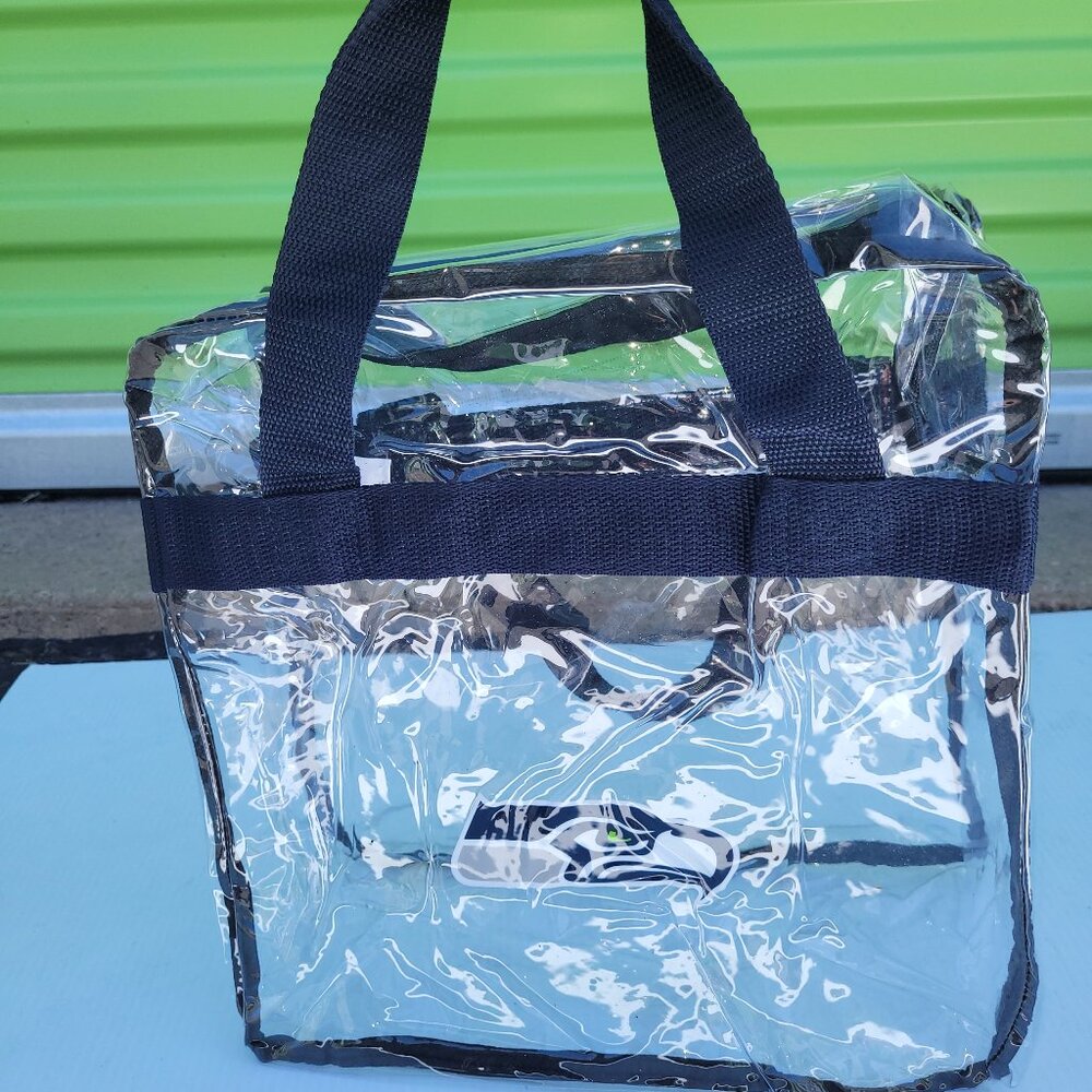 Seattle Seahawks clear tote bag